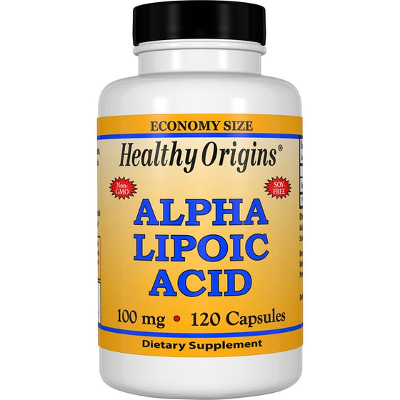 Healthy Origins Alpha Lipoic Acid Multi Vitamins, 100 Mg, 120 Count