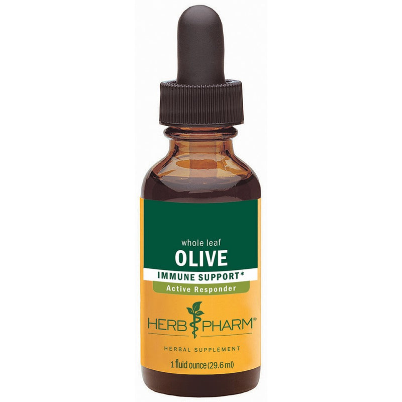 Herb Pharm Certified Organic Olive Leaf Extract for Immune System Support - 1 Ounce