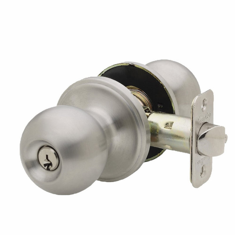 Copper Creek BK2040SS Ball Entry Door Knob, Satin Stainless