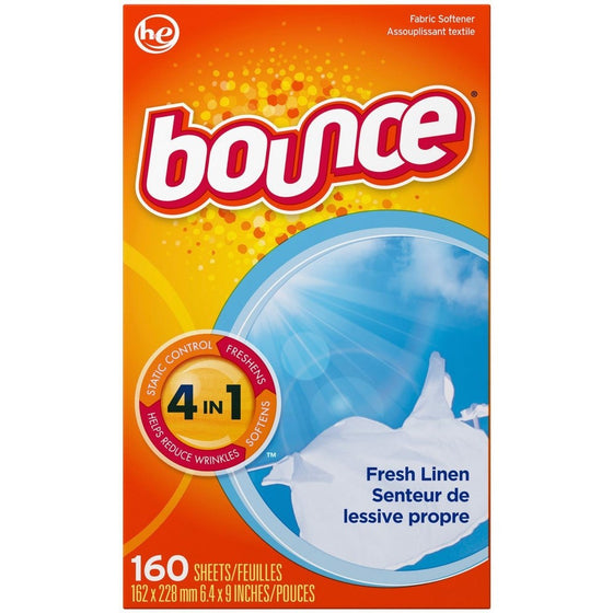 Bounce Fabric Softener Sheets, 160 Count