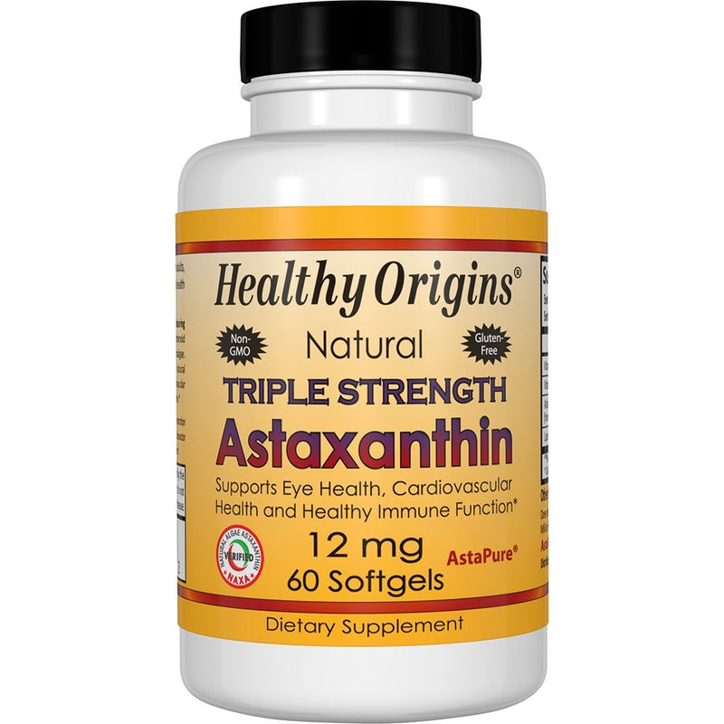 Healthy Origins Astaxanthin Triple Strength Gels, 60 Count