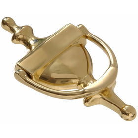The Hillman Group 852393 7" Door Knocker - Solid Brass - Bright Brass Finish 1-Pack