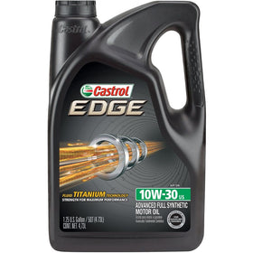 Castrol 03081 EDGE 10W-30 Advanced Full Synthetic Motor Oil, 5 Quart