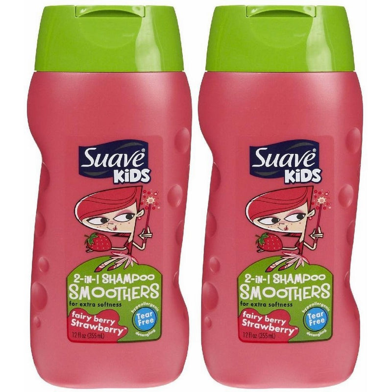 Suave Kids 2-in-1 Shampoo & Conditioner - Strawberry Swirl - 12 oz - 2 pk