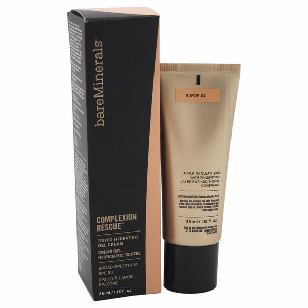 bareMinerals Complexion Rescue Tinted Hydrating Gel Cream SPF 30, Suede 04, 1.18 Ounce