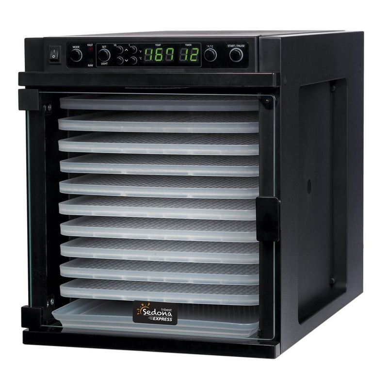 Tribest Sedona Express SDE-P6280-B Digital Food Dehydrator, Black with BPA-Free Plastic Trays