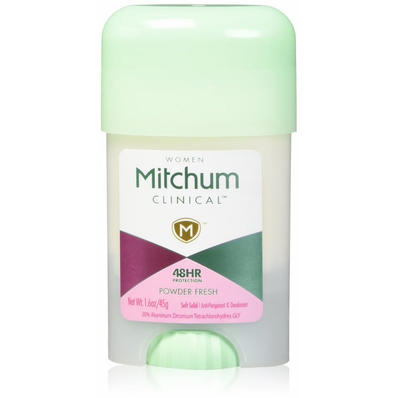 Mitchum Clinical Soft Solid Powder FreshDeodorant (1.6 oz each)