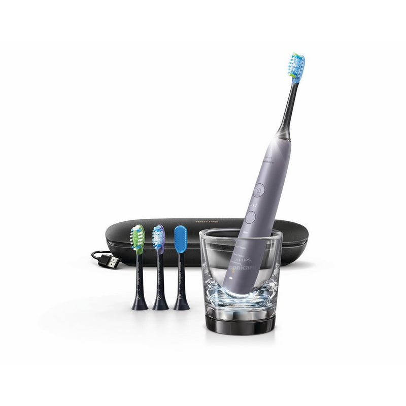 Philips Sonicare DiamondClean Smart Electric, Rechargeable toothbrush for Complete Oral Care, with Charging Travel Case, 5 modes – 9500 Series, Gray, HX9924/41