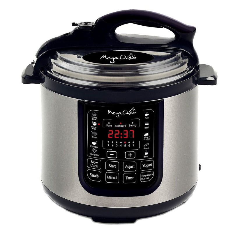 MegaChef 8 Quart Digital Pressure Cooker with 13 Pre-set Multi Function Features