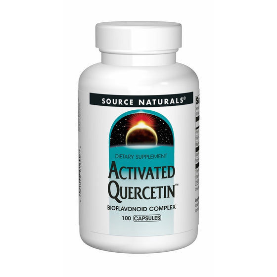 Source Naturals Activated Quercetin Bioflavonoid Complex Antioxidant & Supports Histamine Intolerance & Healthy Immune & Histamine Levels - Anti-Allergenic Response 100 Capsules