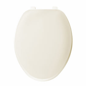 Bemis 170006 Economy Plastic Elongated Toilet Seat, Bone