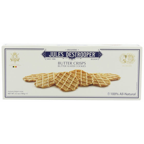 Jules Destrooper Butter Crisps, 3.5-Ounce Boxes (Pack of 12)