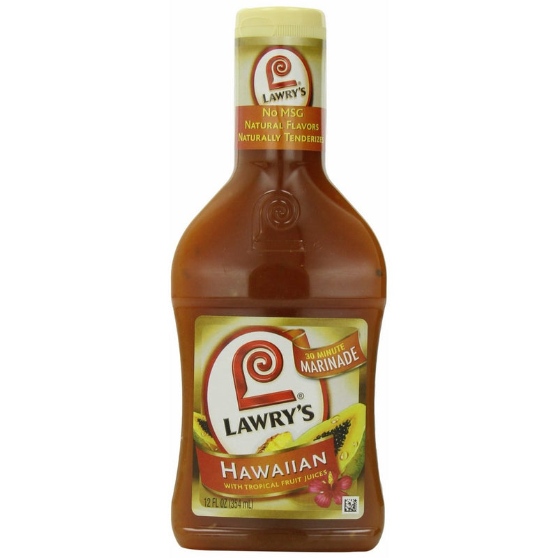 Lawry's 30-Minute Marinade, Hawaiian with Tropical Fruit Juices, 12-Ounce Bottles (Pack of 6)