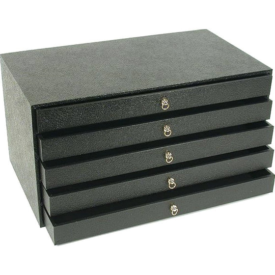 5 Tray Jewelry Gemstone Bead Organizer Storage Case