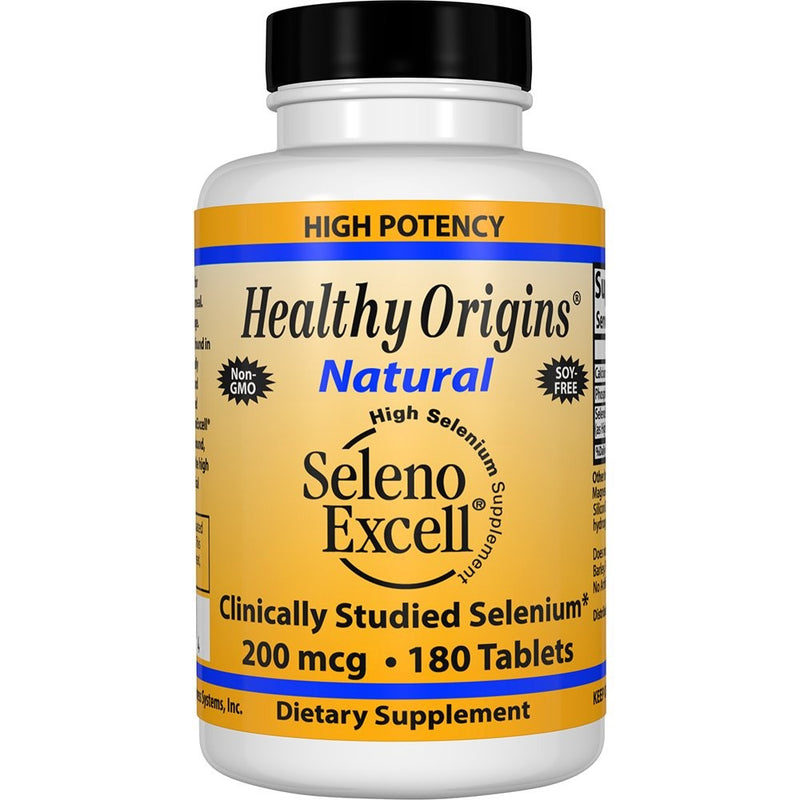 Healthy Origins Selenium Seleno Excel, 200 Mcg, 180 Count