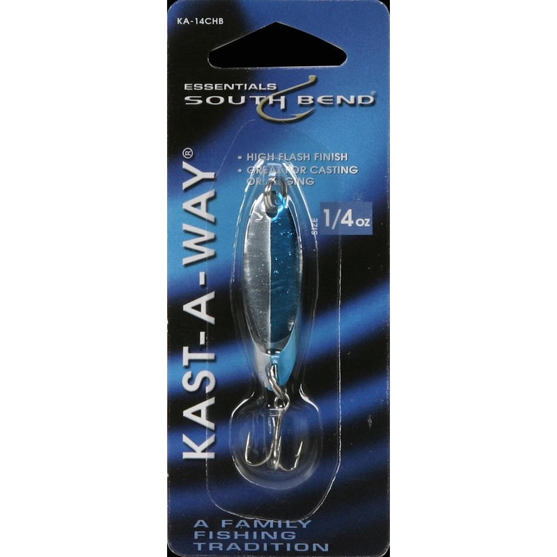 South Bend Kast-A-Way Spoon (Chrome/Blue)