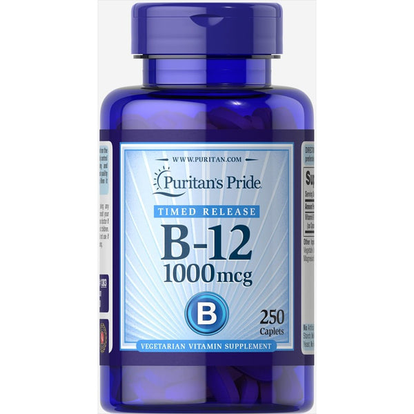 Puritans Pride Vitamin B-12 1000 Mcg Timed Release, 250 Count