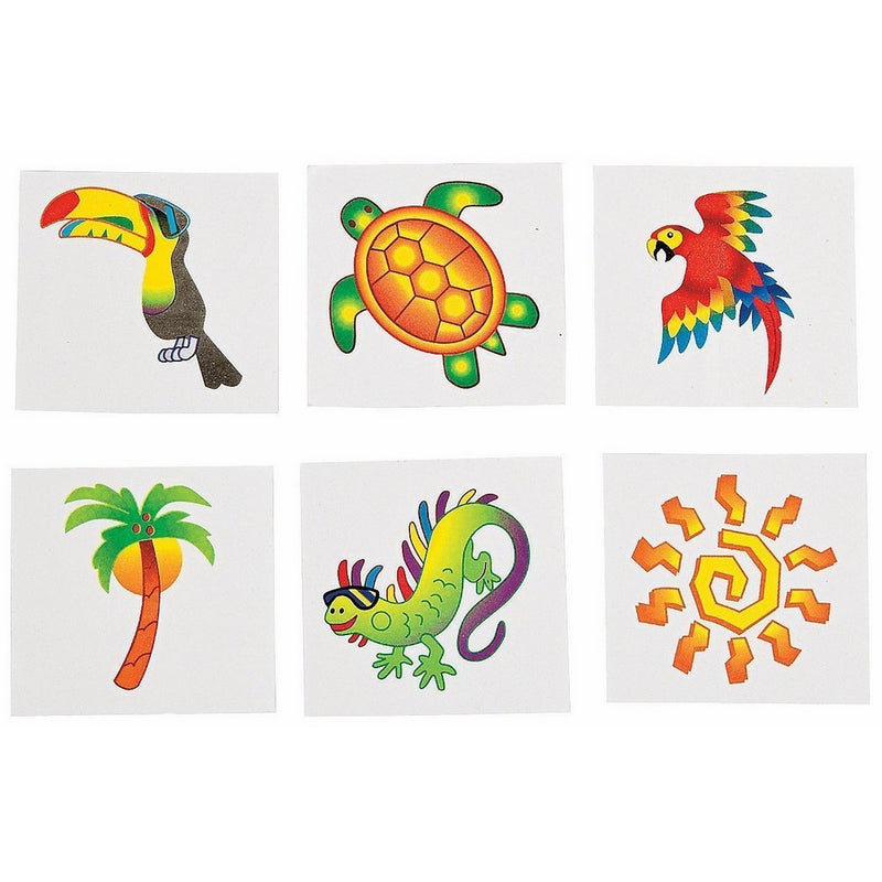 Tropical Tattoos (6 Dozen) - BULK