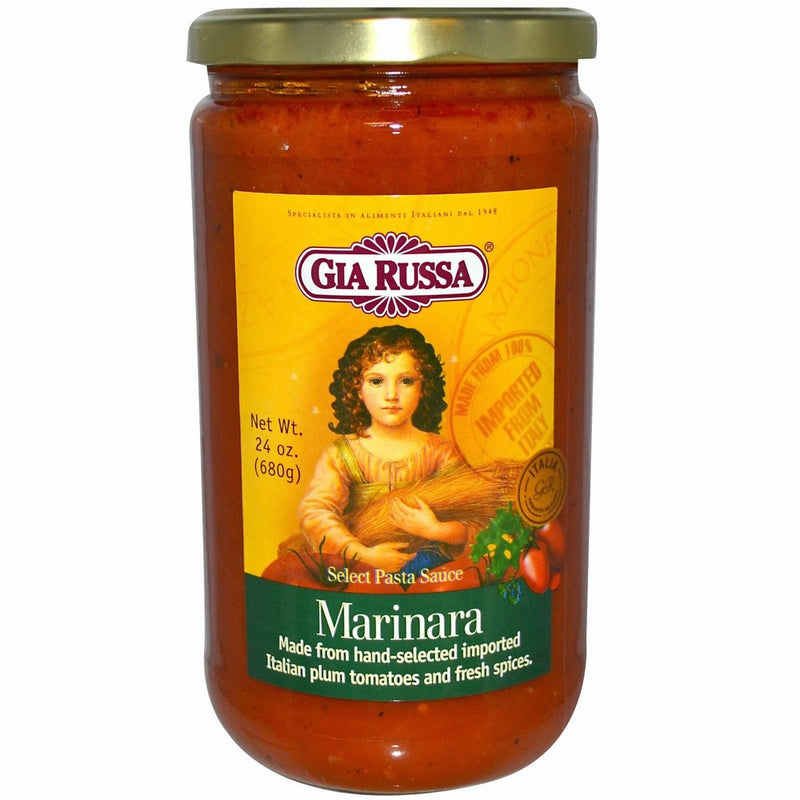Gia Russa B04644 Select Marinara Pasta Sauce -6x24oz