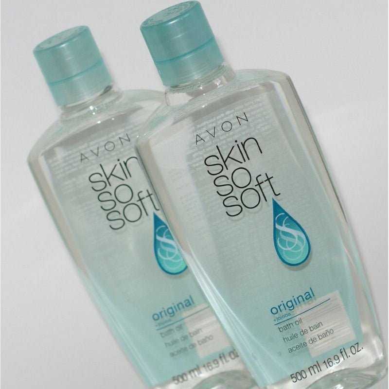 Lot of 2 Avon Skin So Soft SSS Original Bath Oil 16.9 oz ea New & Sealed!