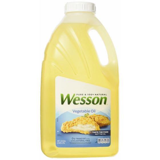 Wesson Natural Vegetable Oil, 1.25 Gallon