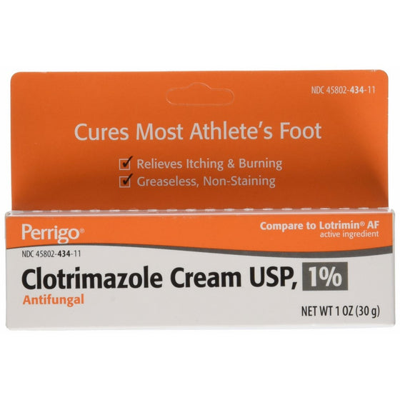 Clotrimazole Generic Lotrimin Anti-Fungal Cream USP, 1 oz