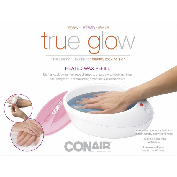 True Glow by Conair Thermal Paraffin Bath Wax Refill; replacement wax for Model PB8NR