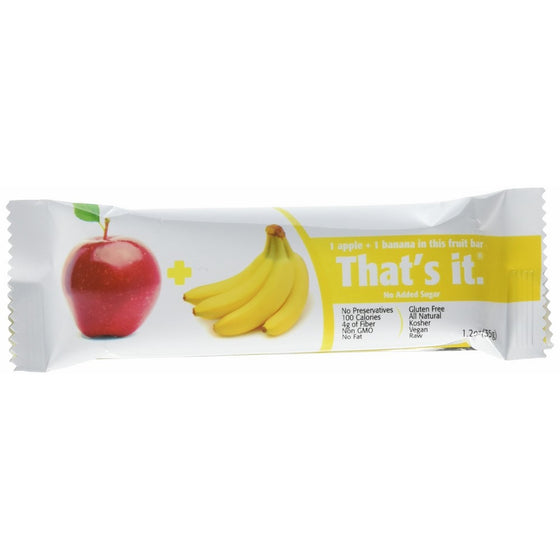 That's it Fruit Bar, Apple and Banana, 1.2 Ounce - 12 ct