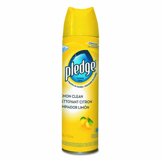 Pledge 301168EA Furniture Polish, Lemon, 13.8oz, Aerosol