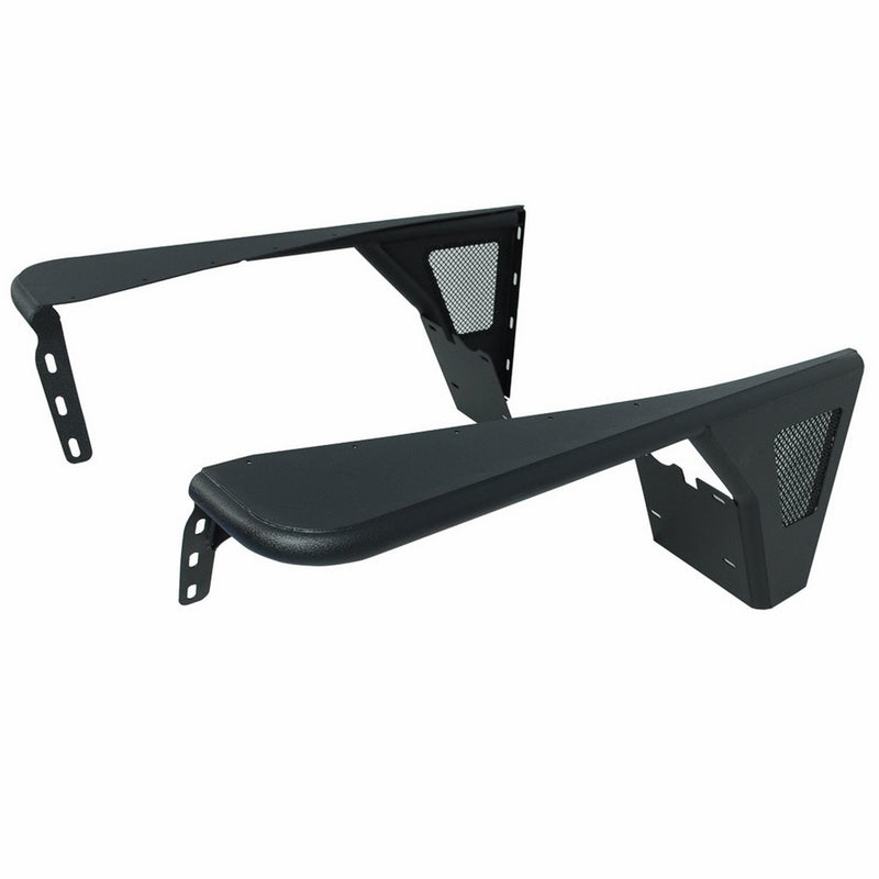 Paramount Restyling 51-0041 Black Front Steel Fender with Mesh Insert (Jeep Wrangler TJ)