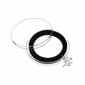(20) Air-Tite 30mm Black Ring Coin Holder Capsules for US Franklin Kennedy Seated Barber Walking Liberty Half Dollars
