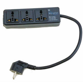 Regvolt Universal 3-outlet Power Strip for 110v-250v Worldwide World Wide Travel with Surge 13 Amps