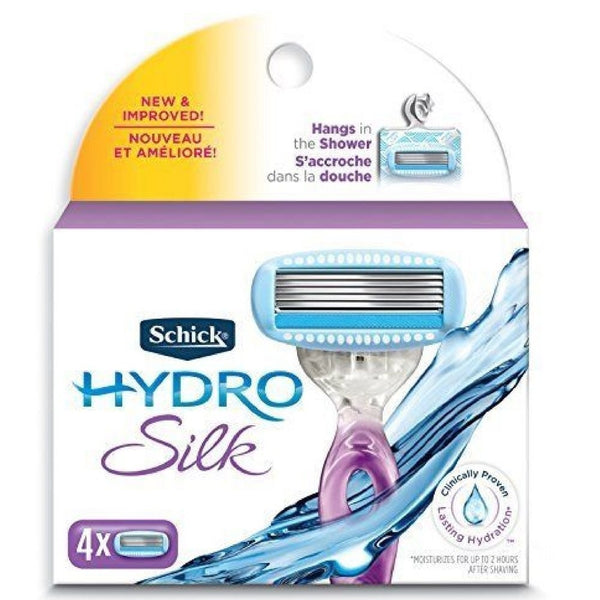 Schick Hydro Silk Cartridges 4 ea (Pack of 2)