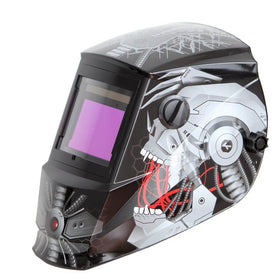 Antra AH6-660-6320Solar Power Auto Darkening Welding Helmet with AntFi X60-6 Wide Shade Range 4/5-9/9-13 with Grinding Feature Extra lens covers Good for TIG MIG MMA Plasma