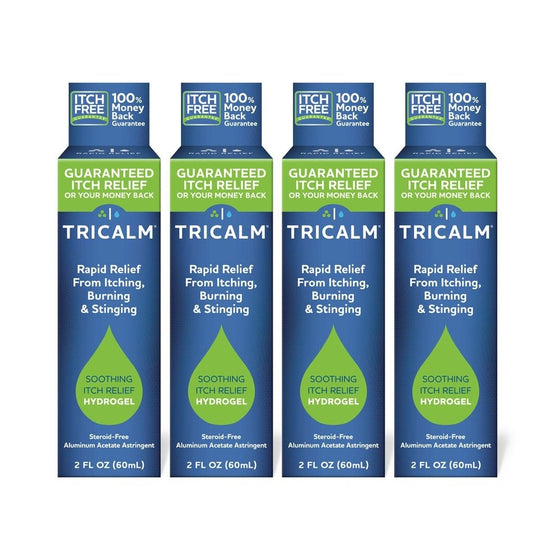 TriCalm Soothing Itch Relief Hydrogel 2 oz, 4 Count