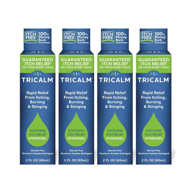 TriCalm Soothing Itch Relief Hydrogel 2 oz, 4 Count