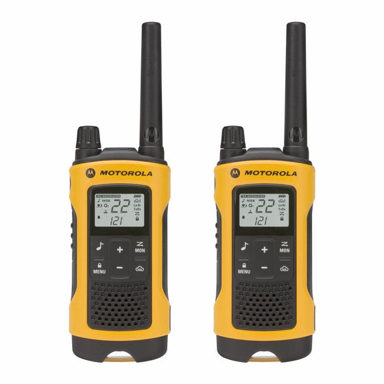 Motorola Talkabout T400 Rechargeable Two-Way Radio Pair (Yellow)