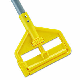 Rubbermaid Commercial RCP H146 Invader Fiberglass Side-Gate Wet-Mop Handle, 1" Diameter x 60', Gray/Yellow