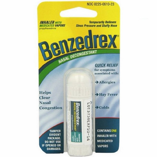 Benzedrex Nasal Decongestant Inhaler (Pack of 6)