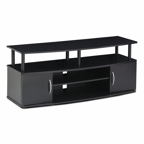 Furinno JAYA Large Entertainment Center Hold up to 50-IN TV, 15113BKW