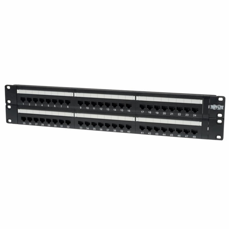 Tripp Lite 48-Port 2U Rackmount Cat6 110 Patch Panel 568B, RJ45 Ethernet(N252-048)