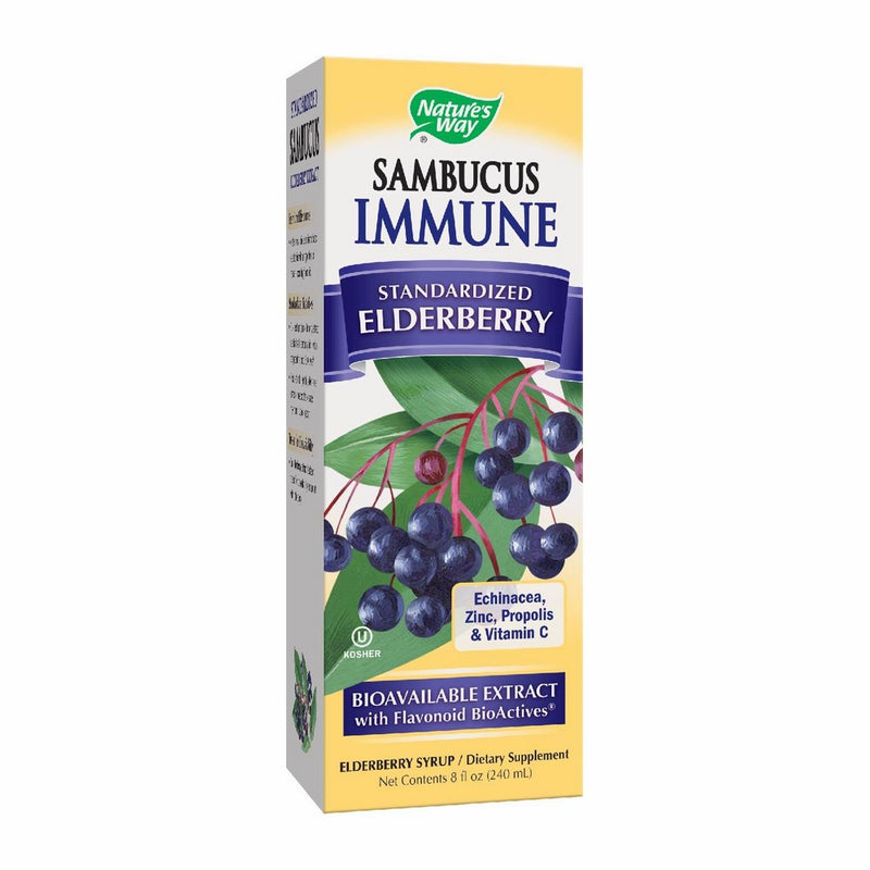 Nature's Way Sambucus Elderberry Immune Syrup, 8 Ounce