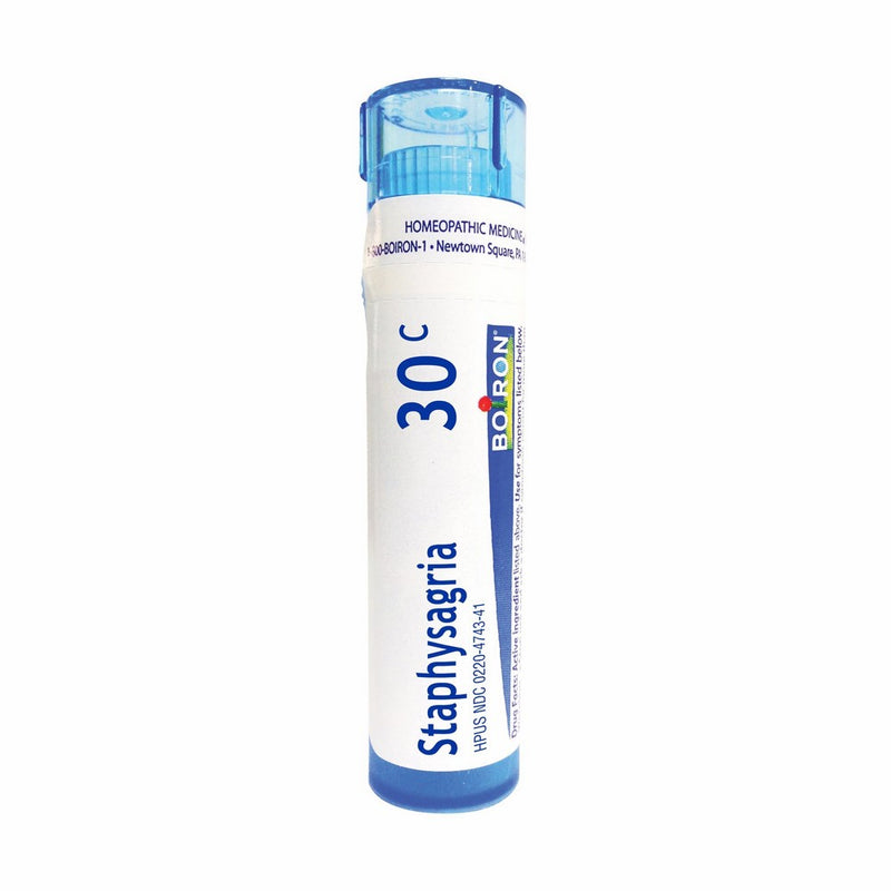 Boiron Staphysagria 30C, 80 Pellets, Homeopathic Medicine for Surgical Wounds