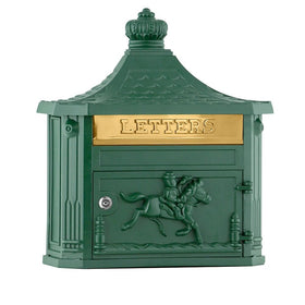 Salsbury Industries 4460GRN Victorian Surface Mounted Mailbox, Green