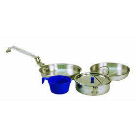 Texsport 5 Piece Heavy Duty Aluminum Outdoor Camping Cookware Mess Kit