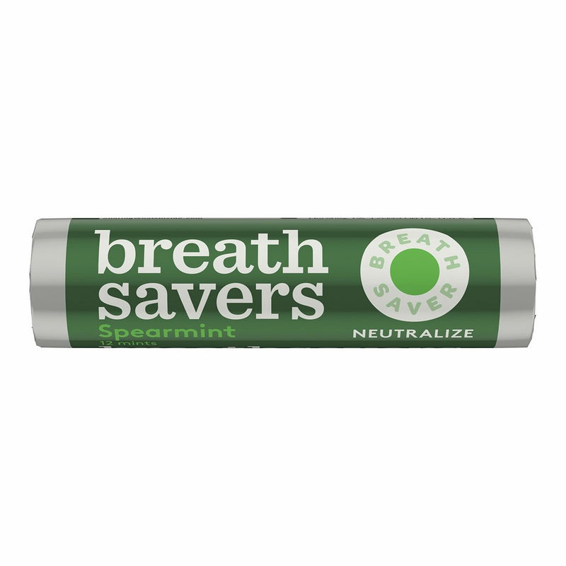 Breath Savers Sugar Free Mints, Spearmint, 0.75 Ounce Roll (Pack of 24)