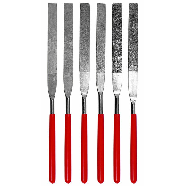 SE 74330DF 6-Piece Flat Diamond Grit File Set