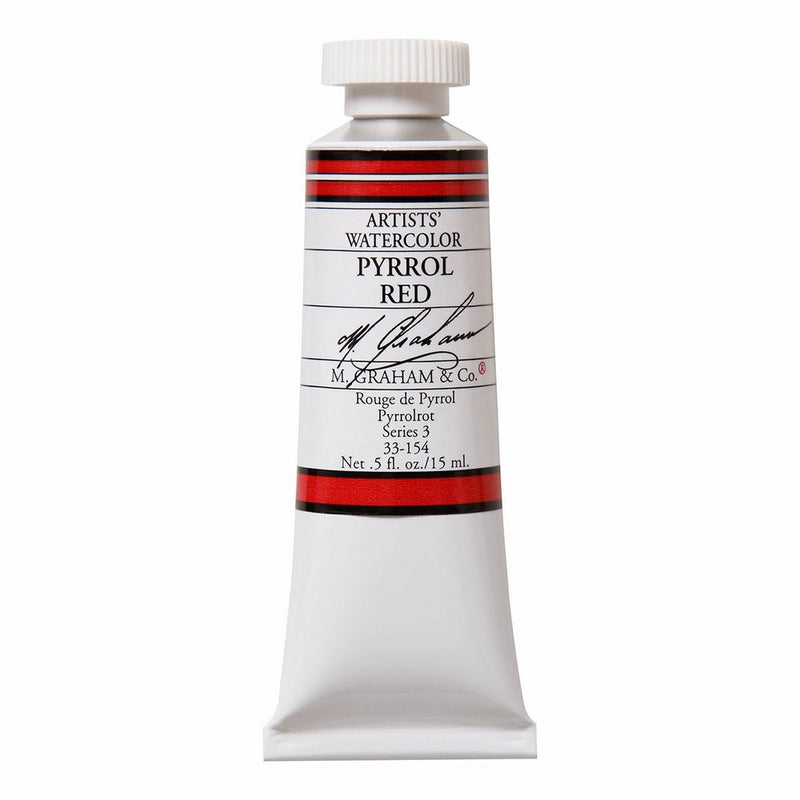 M. Graham 1/2-Ounce Tube Watercolor Paint, Pyrrol Red