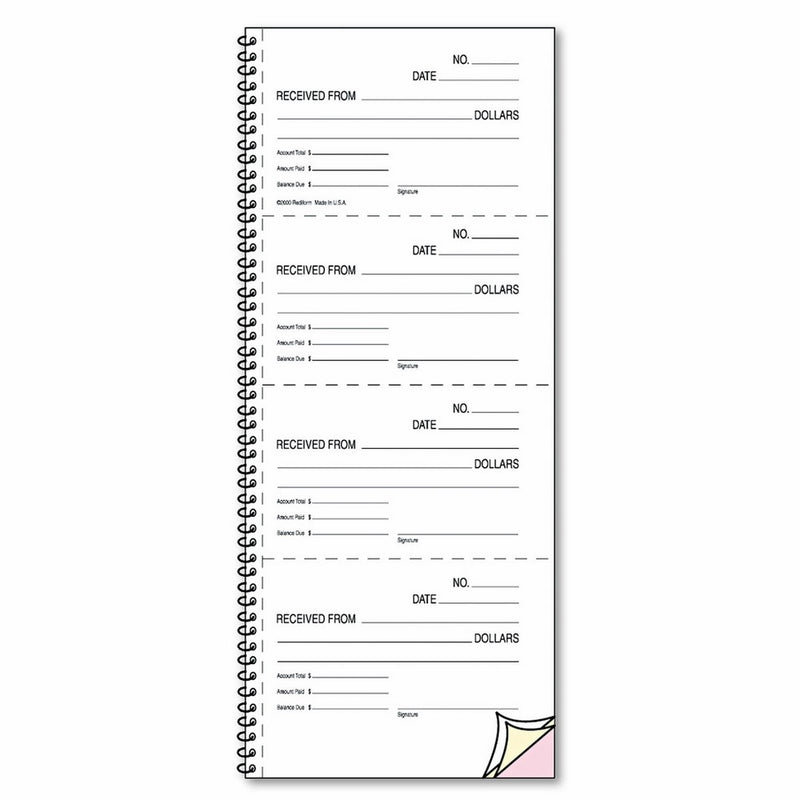 Rediform Money and Rent Unnumbered Receipt Book