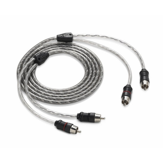 JL Audio XD-CLRAIC2-18 2-Channel Twisted-Pair Audio Interconnect Cable with Molded Connectors, 18-Feet